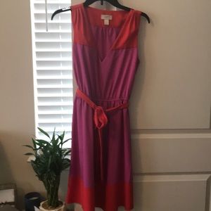 Loft color block dress